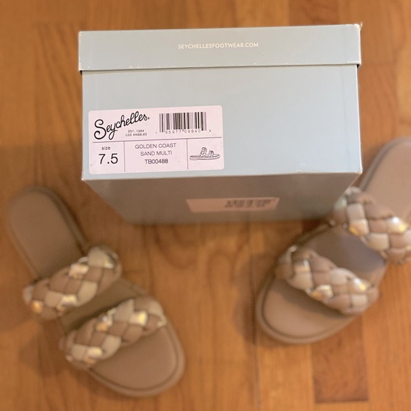 SEYCHELLES Golden Coast Puffy Sandals - Sand Multi - Women’s Size 7.5 - New - Picture 8 of 8